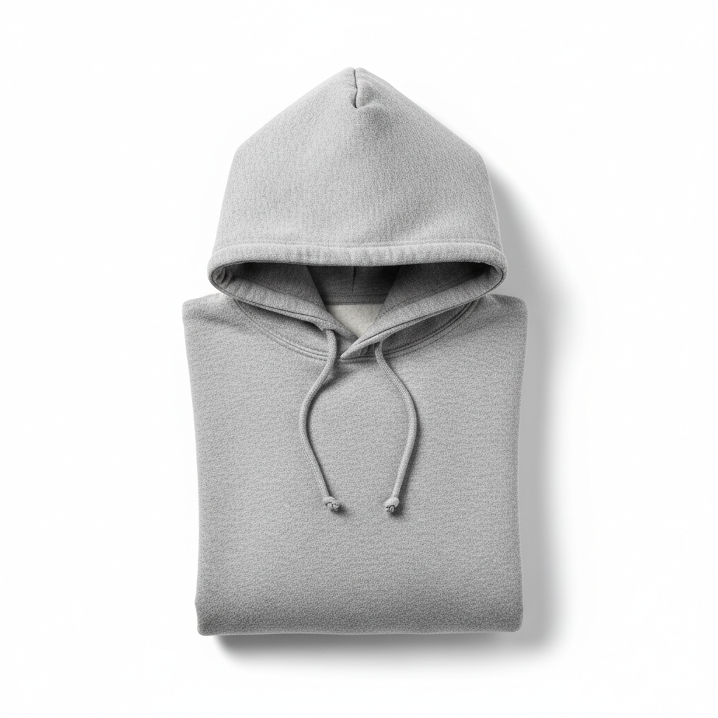 Gri Kapüşonlu Sweatshirt