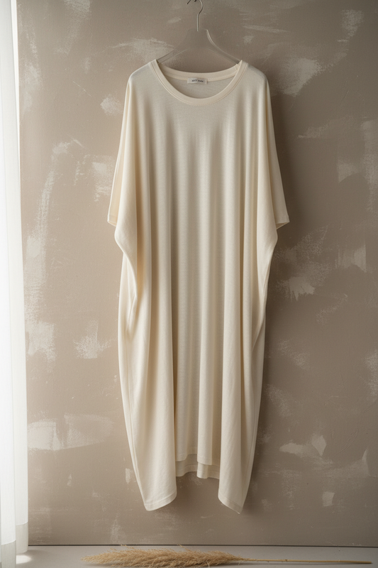 Bohem Krem Oversize T-shirt