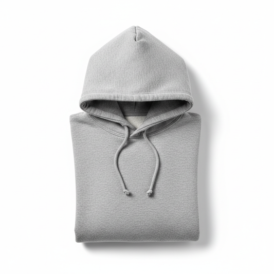 Gri Kapüşonlu Sweatshirt